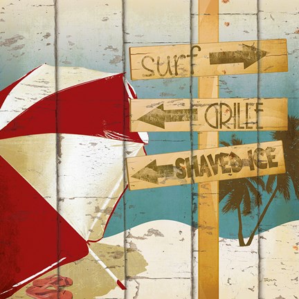 Framed Going to the Beach I Print