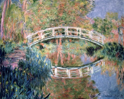 Framed Japanese Bridge, Giverny, 1892 Print
