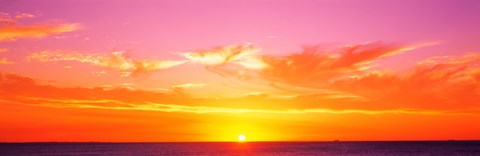 Framed Sunset Perth Australia Print