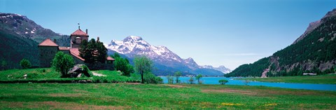 Framed Sils Maria Switzerland Print