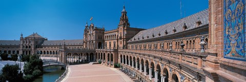 Framed Plaza Espana Seville Andalucia Spain Print