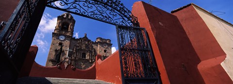 Framed Gate Leading to La Valenciana Church, Guanajuato, Mexico Print