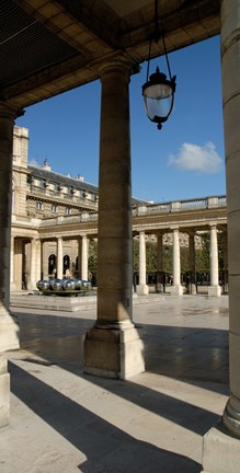Framed Columns in a palace, Palais Royal, Paris, France Print