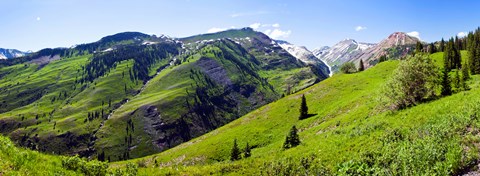Framed On Slate River Road looking at Mt Owen and Purple Mountain, Crested Butte, Gunnison County, Colorado, USA Print