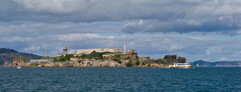 Framed Alcatraz Island, San Francisco Bay, San Francisco, California Print