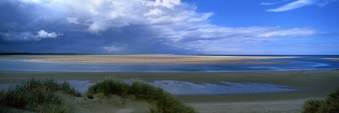 Framed Clouds over Budle Bay, Northumberland, England Print
