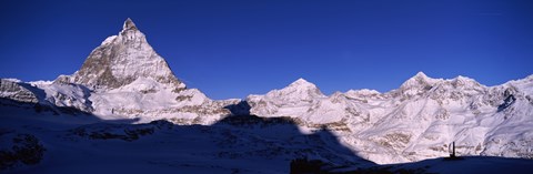 Framed Mt Matterhorn from Riffelberg, Zermatt, Valais Canton, Switzerland Print