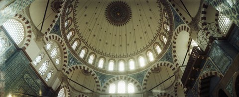 Framed Ceiling of Rustem Pasha mosque, Istanbul, Turkey Print