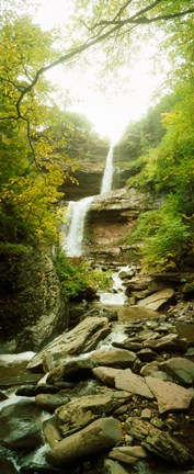 Framed Kaaterskill Falls in autumn, New York State Print