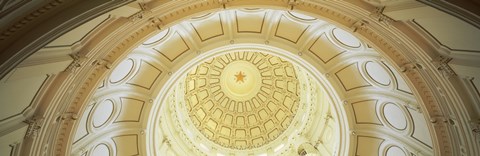 Framed Ceiling of the dome of the Texas State Capitol building, Austin, Texas Print