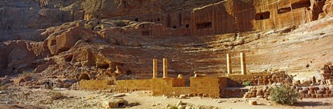 Framed Cave Dwellings, Petra, Jordan Print