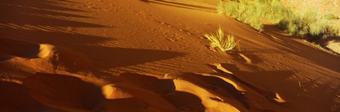 Framed Sand dunes in a desert, Jordan (horizontal) Print