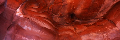 Framed Details of sandstone formation, Jordan Print