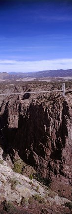 Framed Royal Gorge Suspension Bridge, Colorado, USA (vertical) Print