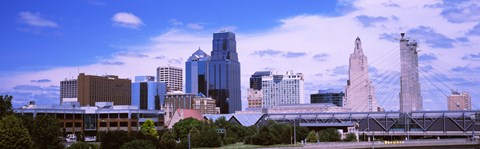 Framed Skyscraper and Broadway Bridge in Kansas City, Missouri, USA 2012 Print