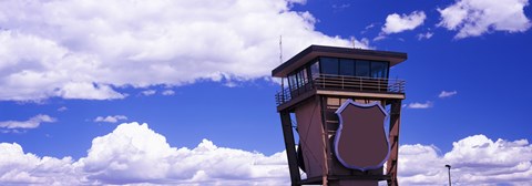 Framed High section view of railroad tower, Cheyenne, Wyoming, USA Print