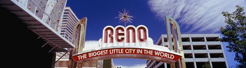 Framed Reno Arch, Reno, Nevada Print