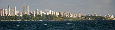 Framed Salvador skyline, Brazil Print