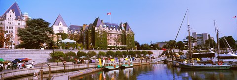 Framed Empress Hotel, Vancouver Island, Canada Print