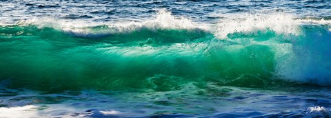 Framed Wave splashing on the beach, Todos Santos, Baja California Sur, Mexico Print