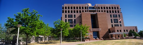 Framed Facade of a government building, Pete V.Domenici United States Courthouse, Albuquerque, New Mexico, USA Print