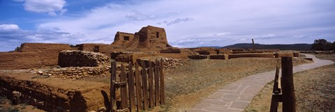 Framed Ruins of the Pecos Pueblo mission church, Pecos National Historical Park, New Mexico, USA Print