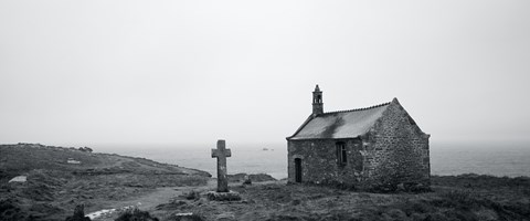 Framed St. Samson Chapel at Porspoder, Finistere, Brittany, France Print