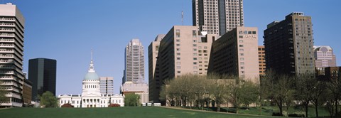 Framed Government building in a city, Old Courthouse, St. Louis, Missouri Print