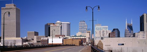 Framed Downtown Nashville, Tennessee Print