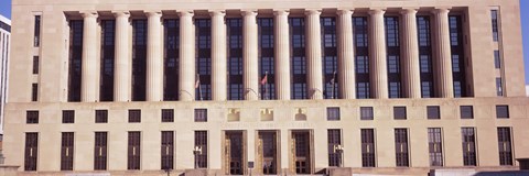 Framed Facade of a government building, Davidson County Courthouse, Nashville, Davidson County, Tennessee, USA Print