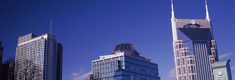 Framed Low angle view of buildings, Nashville, Davidson County, Tennessee, USA Print