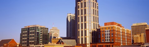 Framed Buildings in a downtown district, Nashville, Tennessee, USA 2013 Print