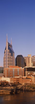 Framed Buildings in a city, BellSouth Building, Nashville, Tennessee, USA Print