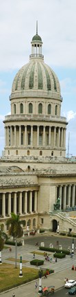 Framed Close Up of a Government building in Havana, Cuba Print