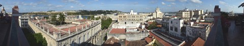 Framed High angle view of the city, Havana, Cuba Print