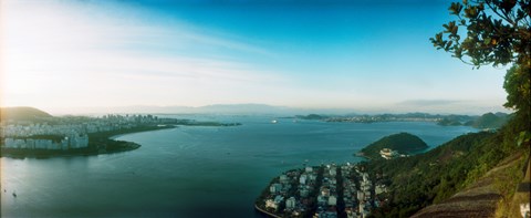 Framed Rio de Janeiro viewed from Sugarloaf Mountain, Brazil Print