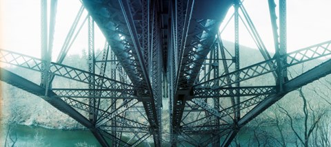 Framed Underside of a bridge, Hudson Valley, New York State, USA Print