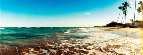 Framed Surf on the beach, Morro De Sao Paulo, Tinhare, Cairu, Bahia, Brazil Print
