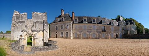 Framed Facade of an abbey, La Chartreuse Du Liget, Loire-et-Cher, Loire, Touraine, France Print