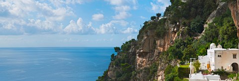 Framed Hillside at Positano, Amalfi Coast, Italy Print