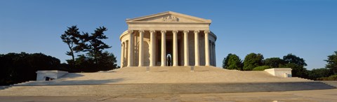 Framed Facade of a memorial, Jefferson Memorial, Washington DC, USA Print