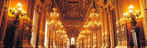 Framed Interior Opera Paris France Print