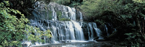 Framed Waterfall, South Island New Zealand Print