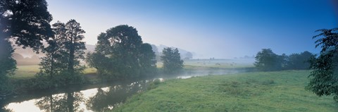 Framed Taw River near Barnstaple N Devon England Print