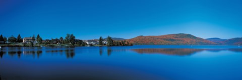 Framed Fall Trees in Laurentide, Quebec, Canada Print