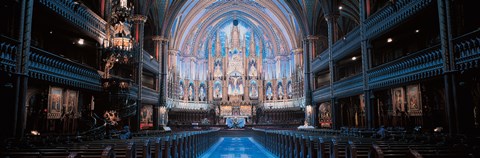 Framed Notre-Dame Basilica Montreal Quebec Canada Print
