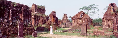 Framed Ruins of temples, Champa, My Son, Vietnam Print