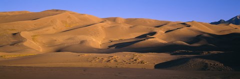 Framed Sand dunes in a desert, Great Sand Dunes National Monument, Alamosa County, Saguache County, Colorado, USA Print