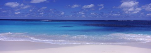 Framed Waves on the beach, Shoal Bay Beach, Anguilla Print