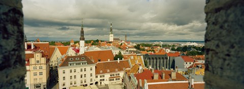 Framed Houses in a town, Tallinn, Estonia Print